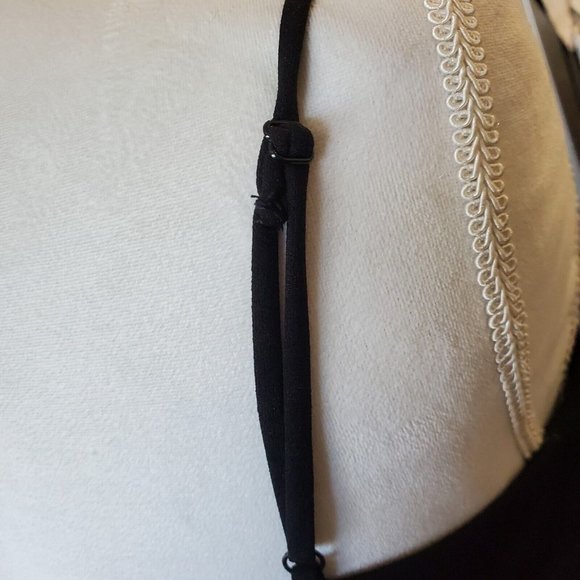 Rachel Rachel Roy Black Basic Spaghetti Strap‎ Dress Large 10 LBD - Picture 6 of 10